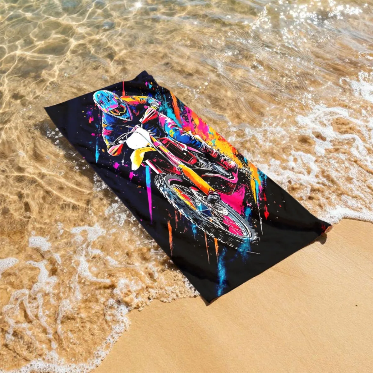 女性・男性用、大判プリント柄のビーチタオル。水着やリゾートで - Sarong Men Wrap のレビューと価格