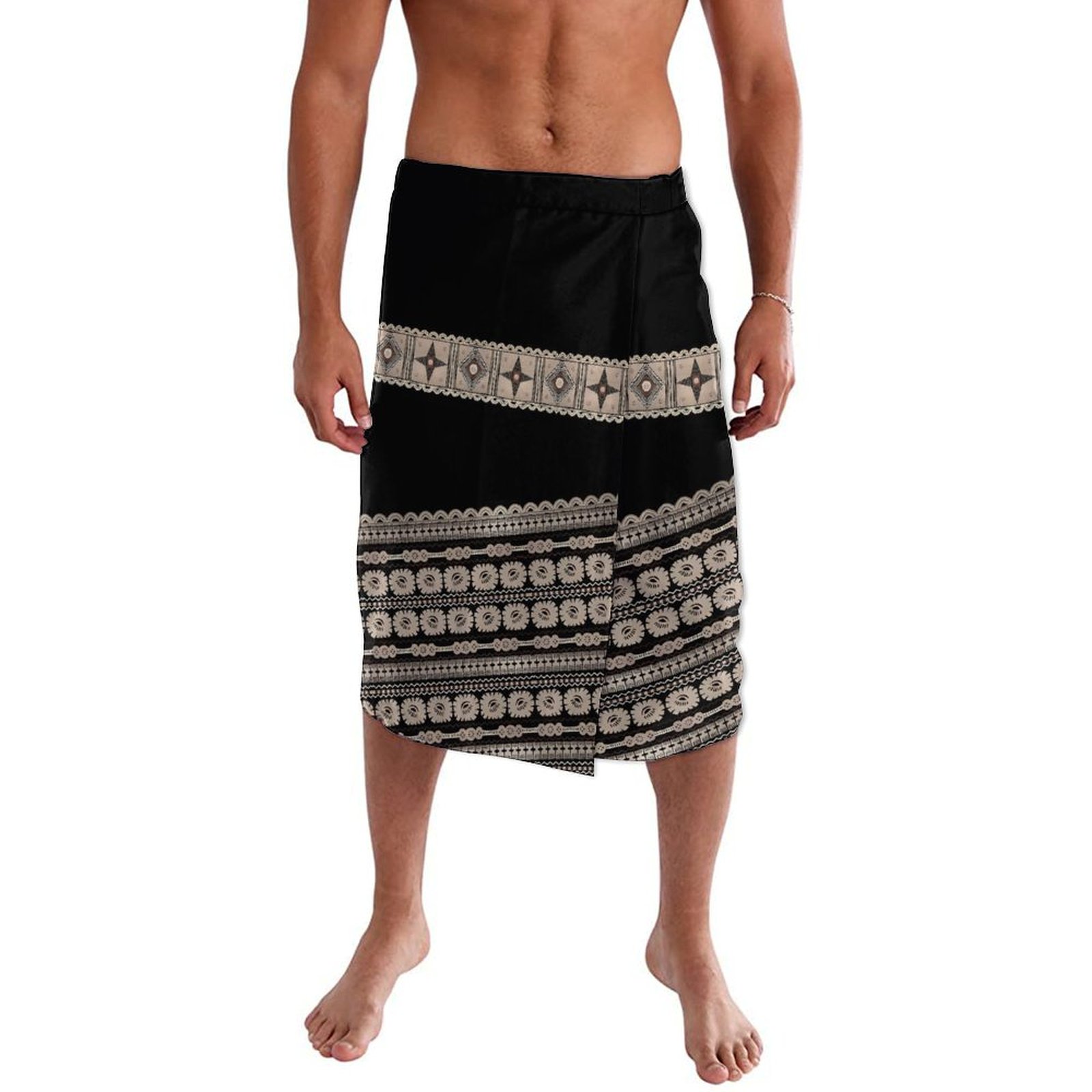 Samoanポリネシアンプリントsarong服、ラバのカスタ - Sarong Men Wrap のレビューと価格