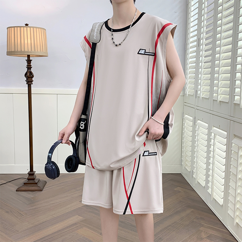 メンズカジュアル2ピーススポーツウェアセットストリートウェア - Shirt Camp Collar のレビューと価格